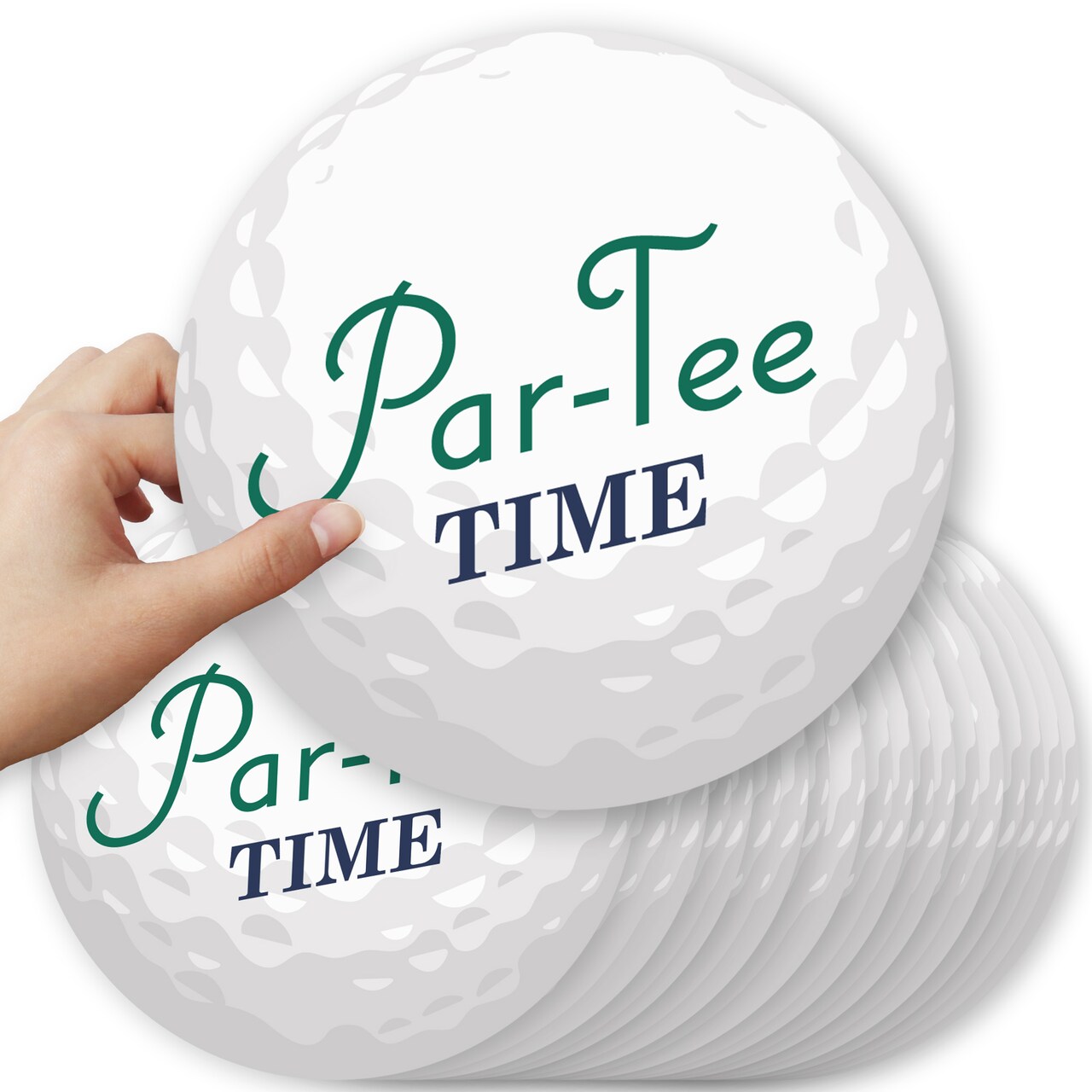 Big Dot of Happiness Par-Tee Time - Golf - Golf Ball Decorations DIY Birthday or Retirement Large Party Essentials - Set of 20